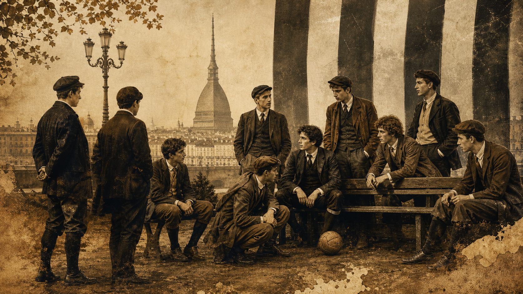 Основание Ювентуса в 1897 году — архивное фото Турина
